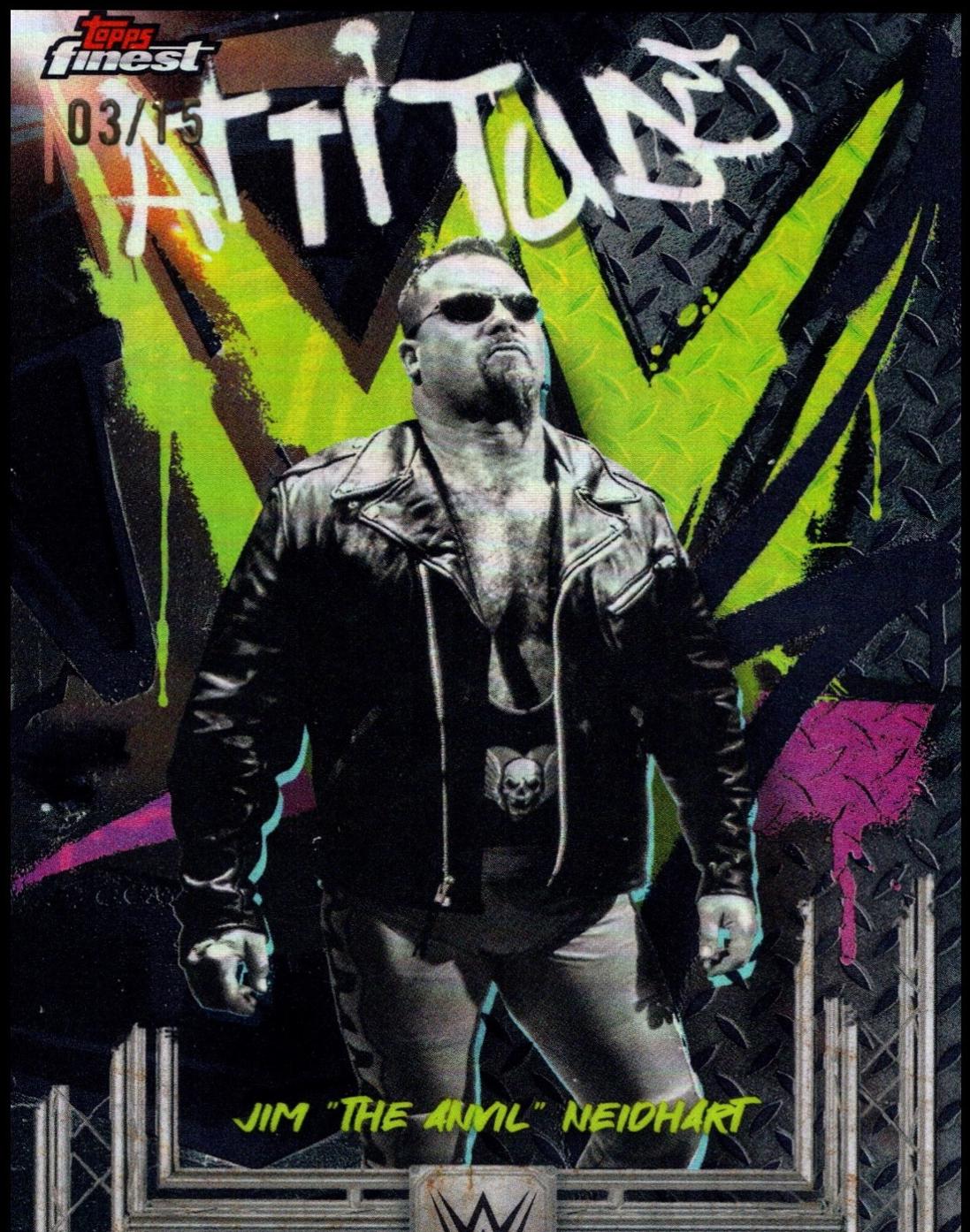 Jim The Anvil Neidhart [Black Refractor] #205