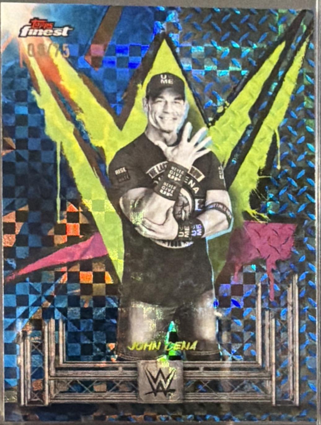 John Cena [Blue Checkerboard Refractor] #103