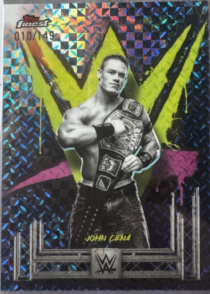 John Cena [Blue Checkerboard Refractor] #3