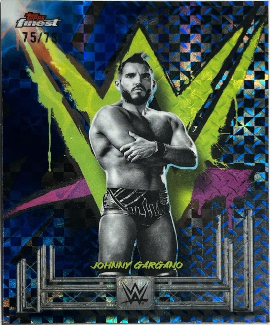 Johnny Gargano [Blue Checkerboard Refractor] #183