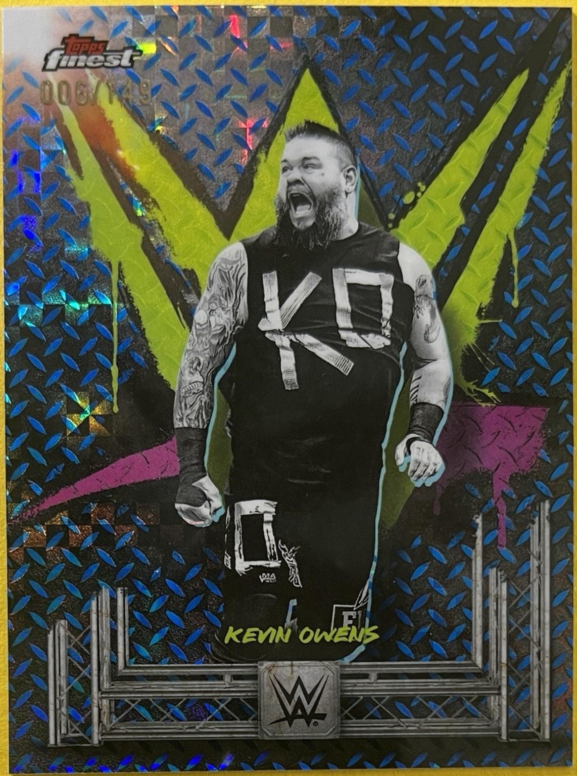 Kevin Owens [Blue Checkerboard Refractor] #38