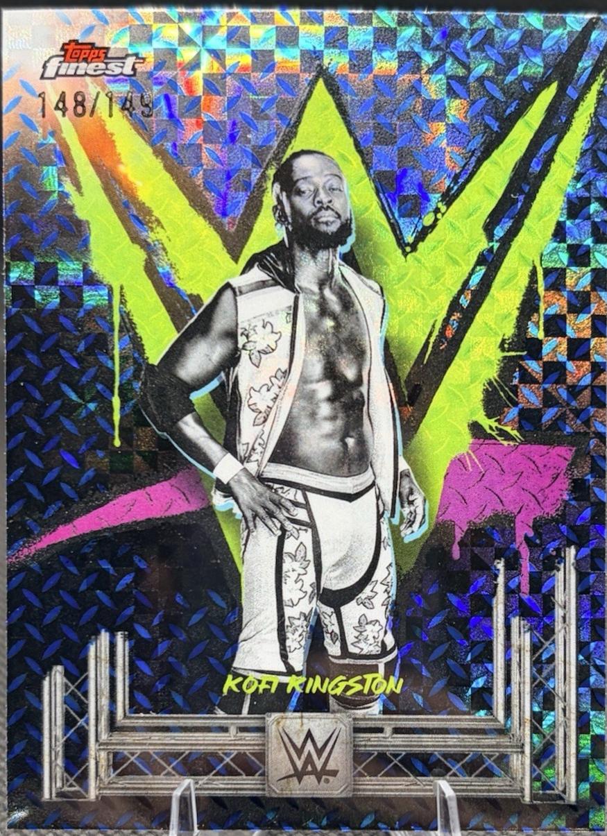 Kofi Kingston [Blue Checkerboard Refractor] #42