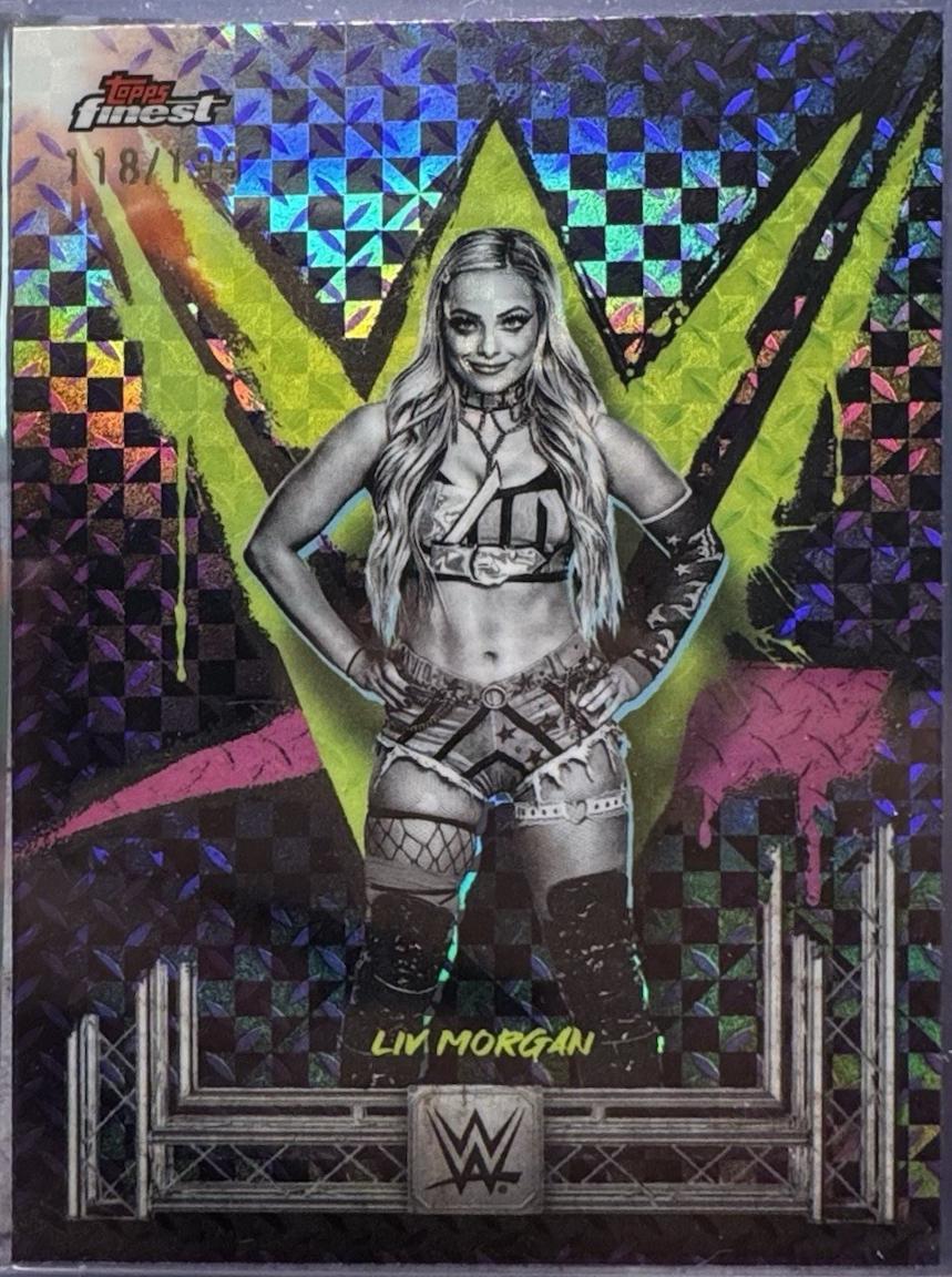 Liv Morgan [Purple Checkerboard Refractor] #80