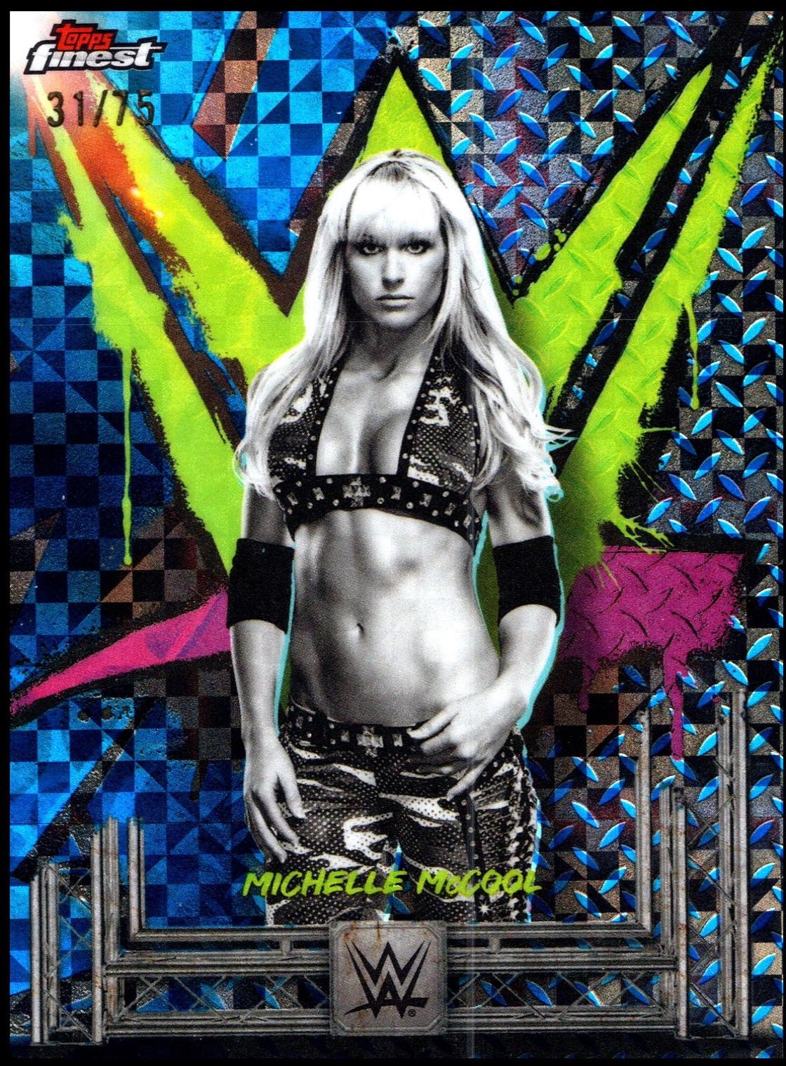 Michelle McCool [Blue Checkerboard Refractor] #111
