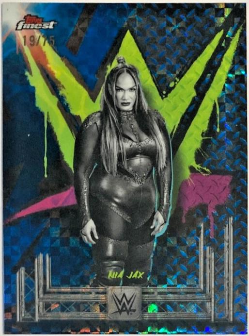 Nia Jax [Blue Checkerboard Refractor] #166
