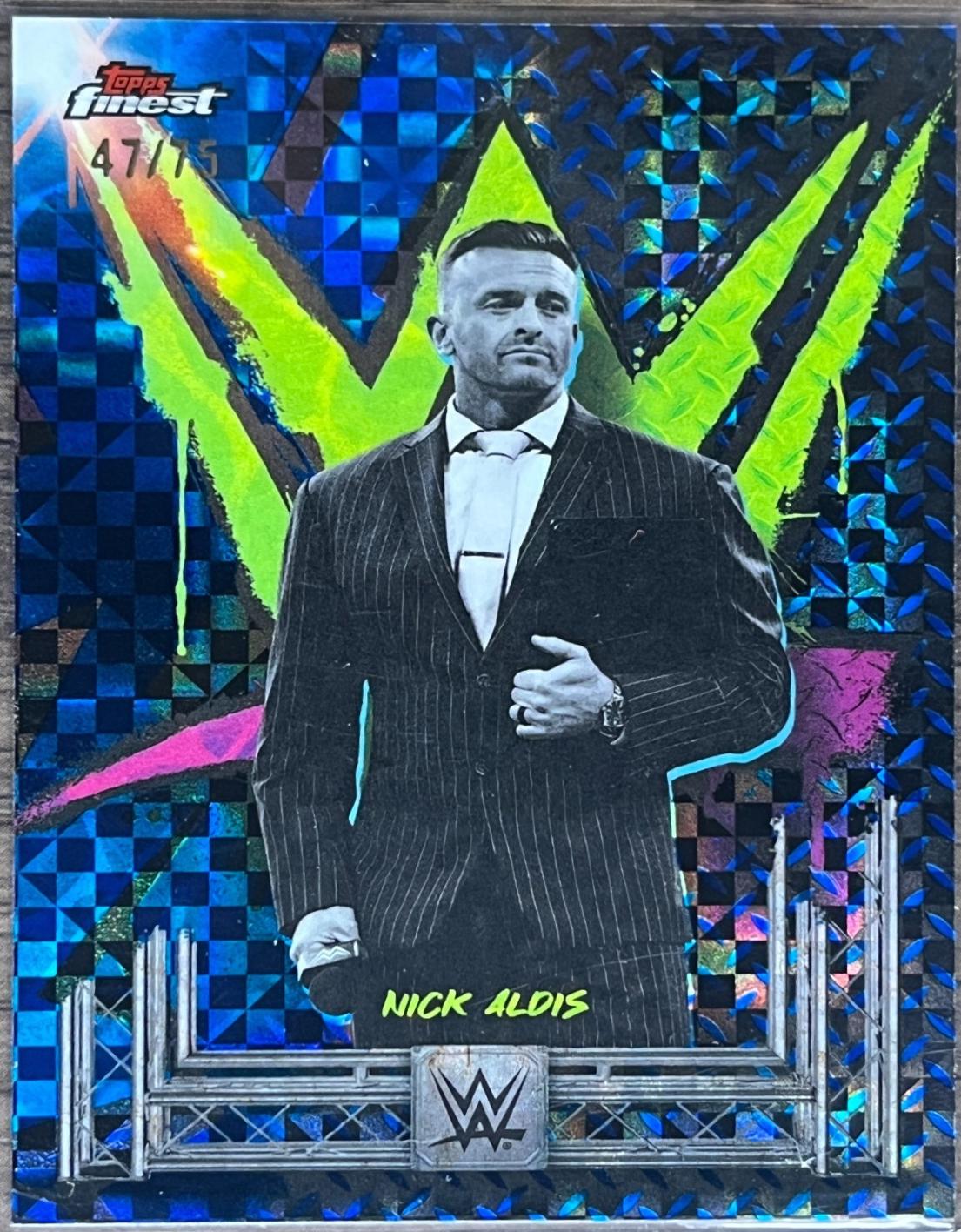 Nick Aldis [Blue Checkerboard Refractor] #186