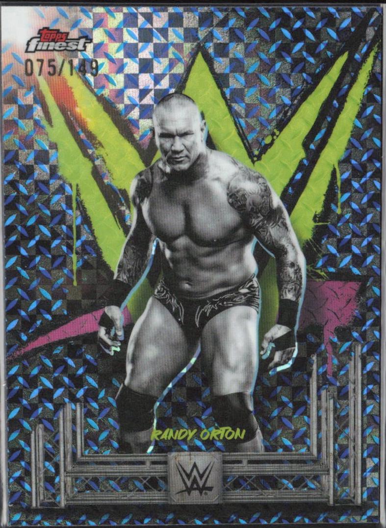 Randy Orton [Blue Checkerboard Refractor] #70
