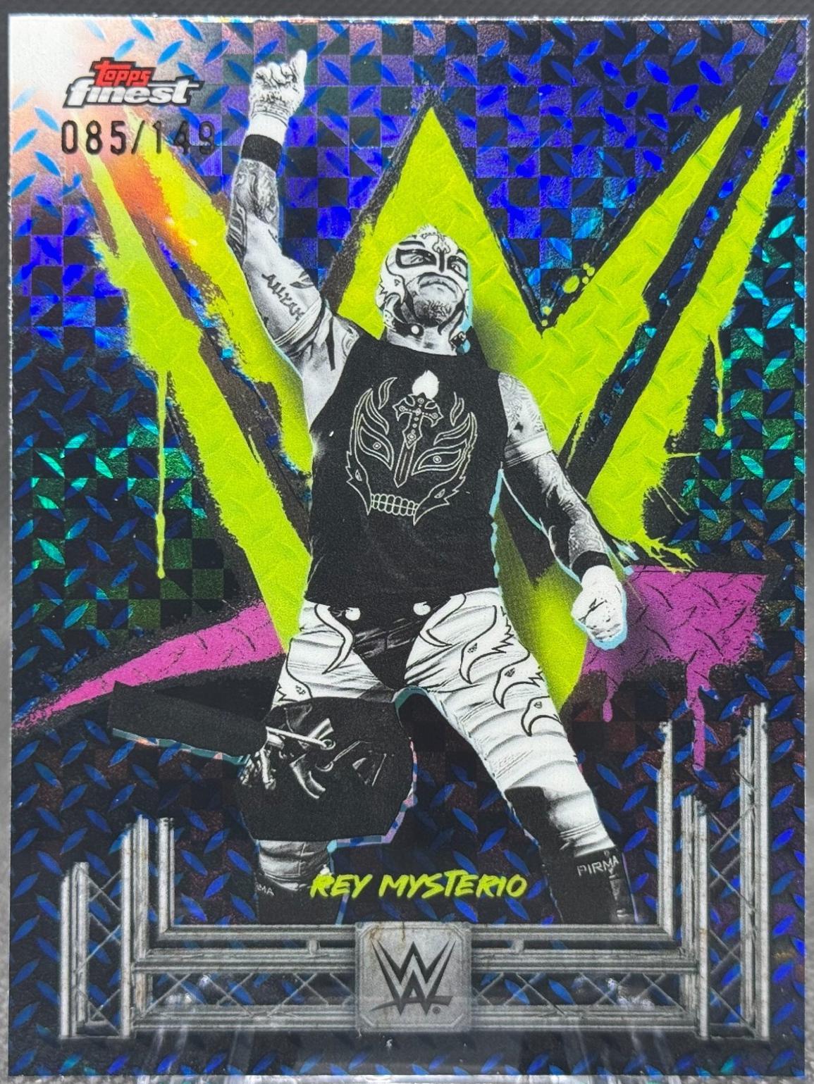 Rey Mysterio [Blue Checkerboard Refractor] #54