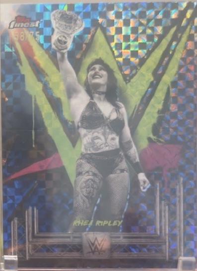 Rhea Ripley [Blue Checkerboard Refractor] #160