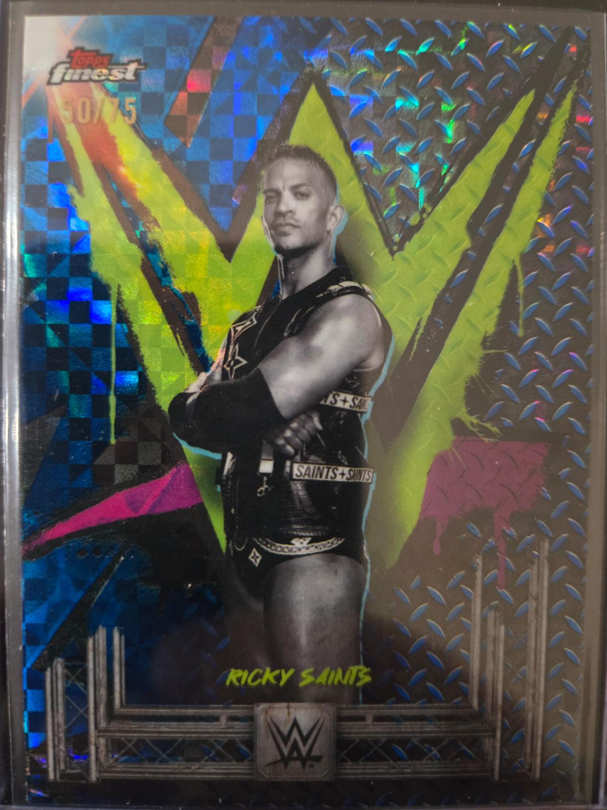 Ricky Saints [Blue Checkerboard Refractor] #157