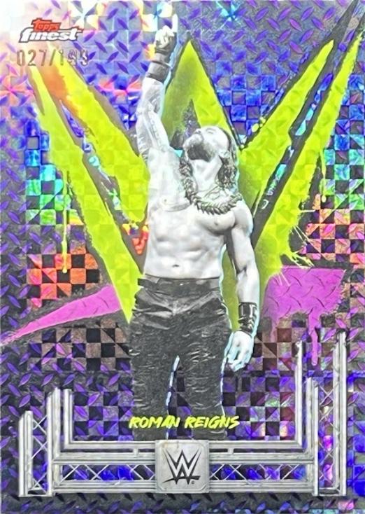 Roman Reigns [Purple Checkerboard Refractor] #1