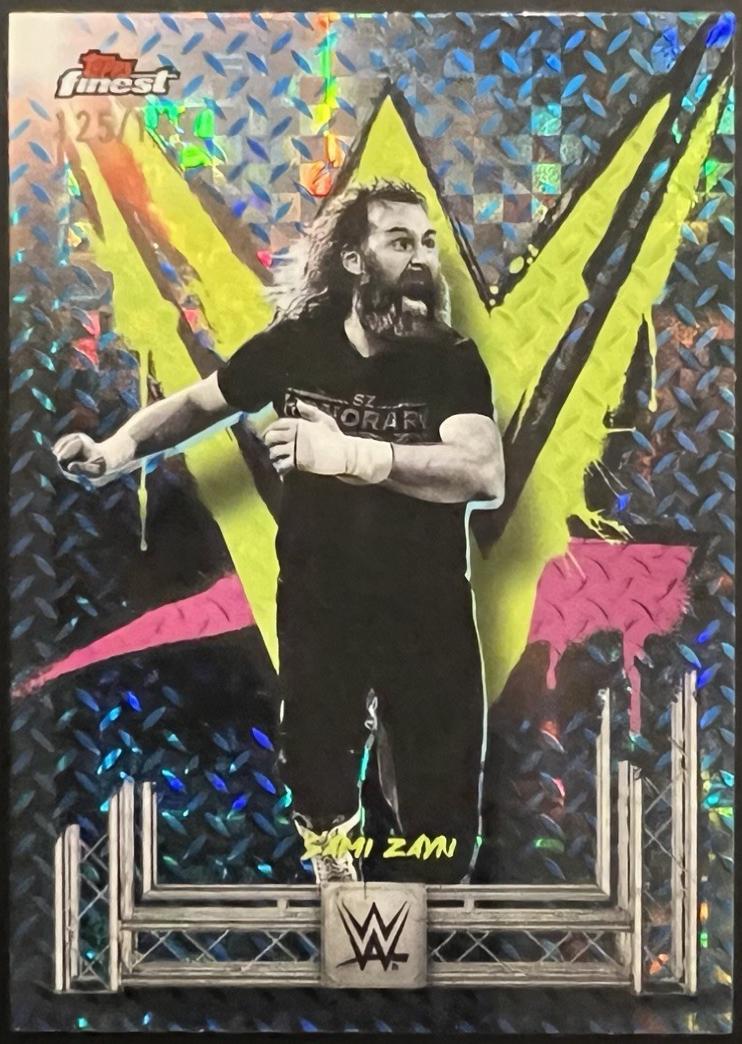 Sami Zayn [Blue Checkerboard Refractor] #25