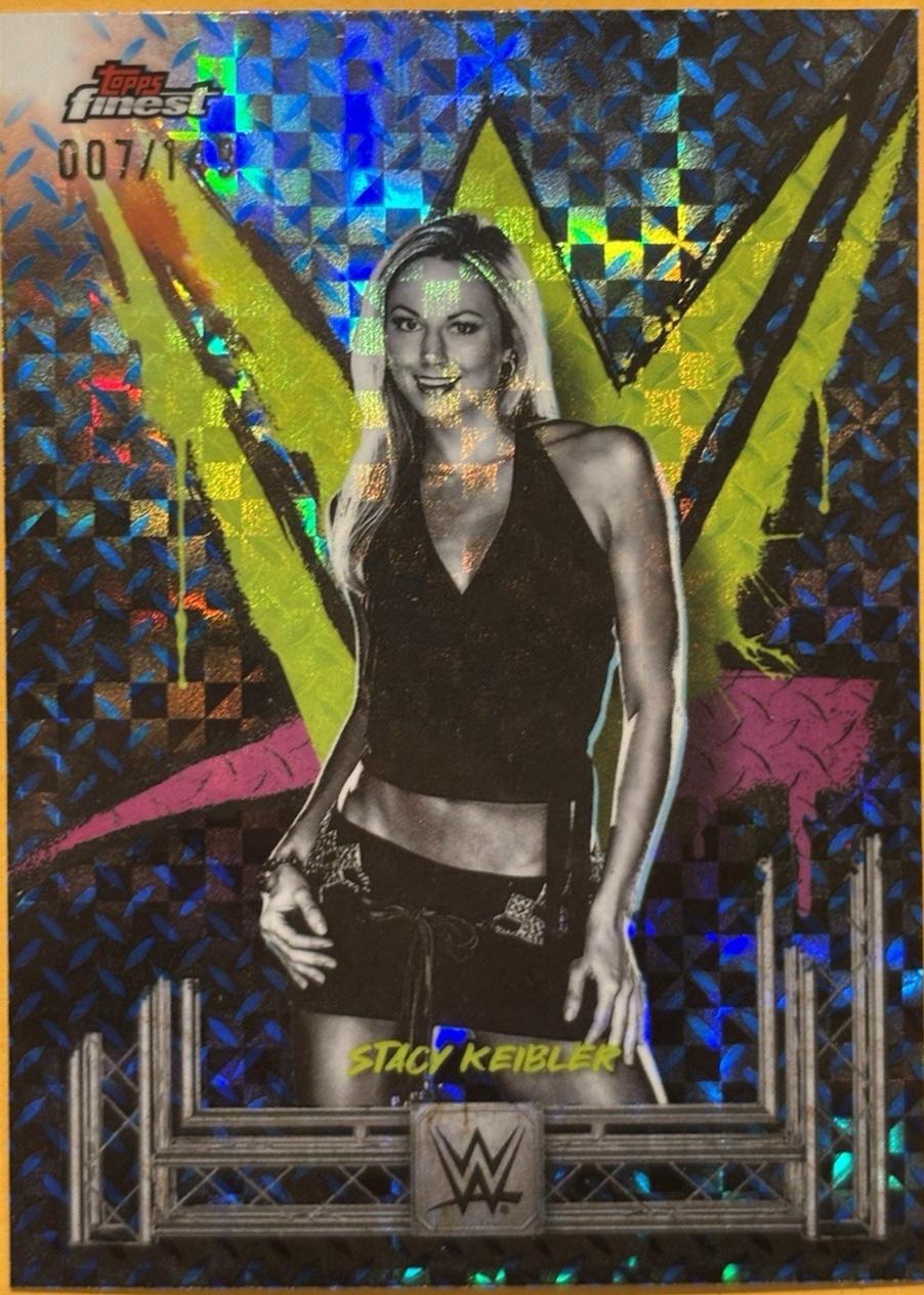Stacy Keibler [Blue Checkerboard Refractor] #95