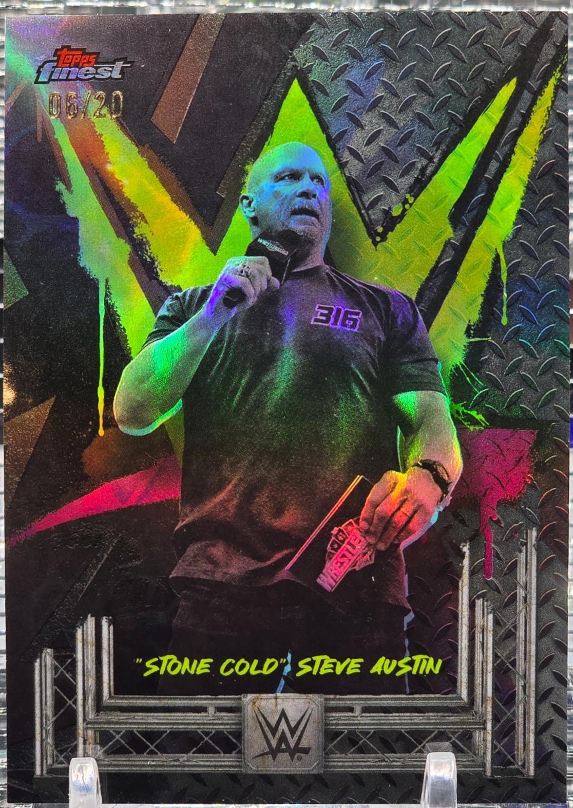 Stone Cold Steve Austin [Black Refractor] #102