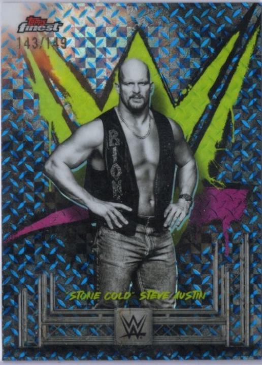 Stone Cold Steve Austin [Blue Checkerboard Refractor] #2