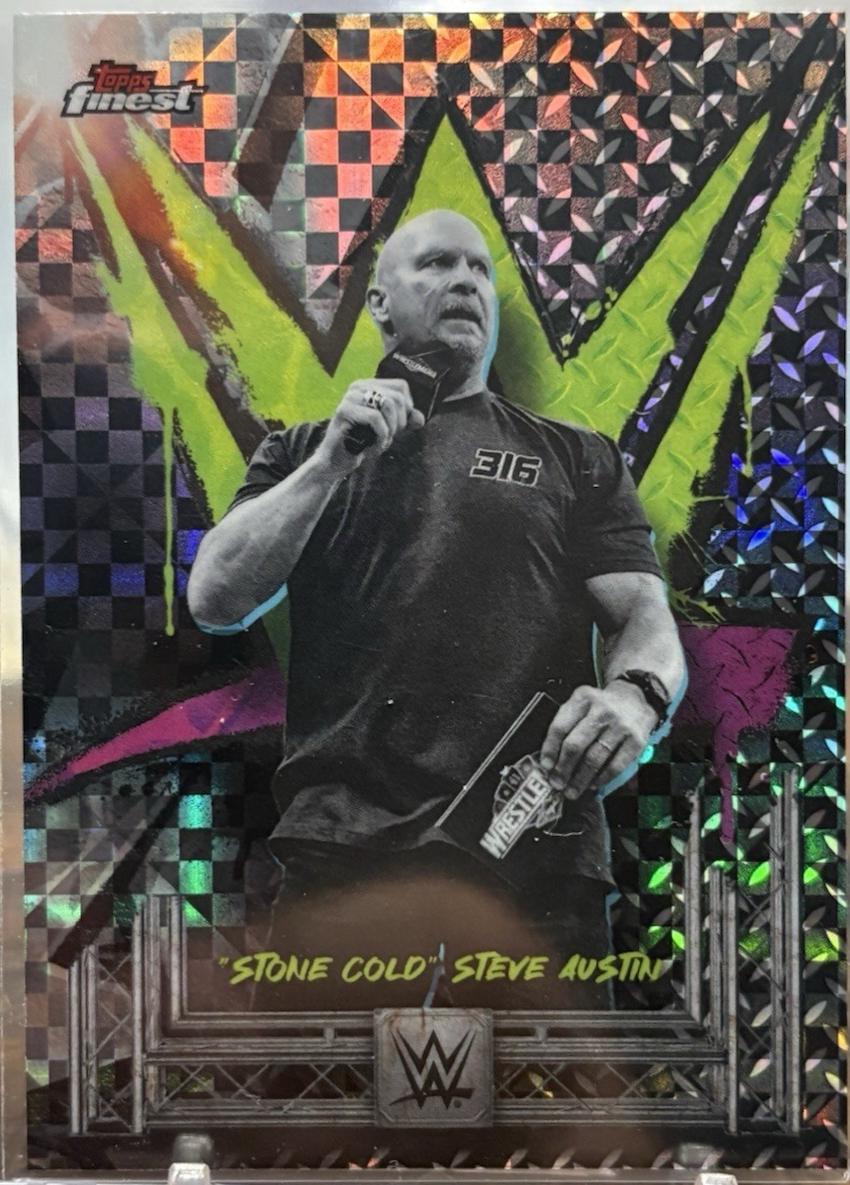 Stone Cold Steve Austin [Checkerboard Refractor] #102