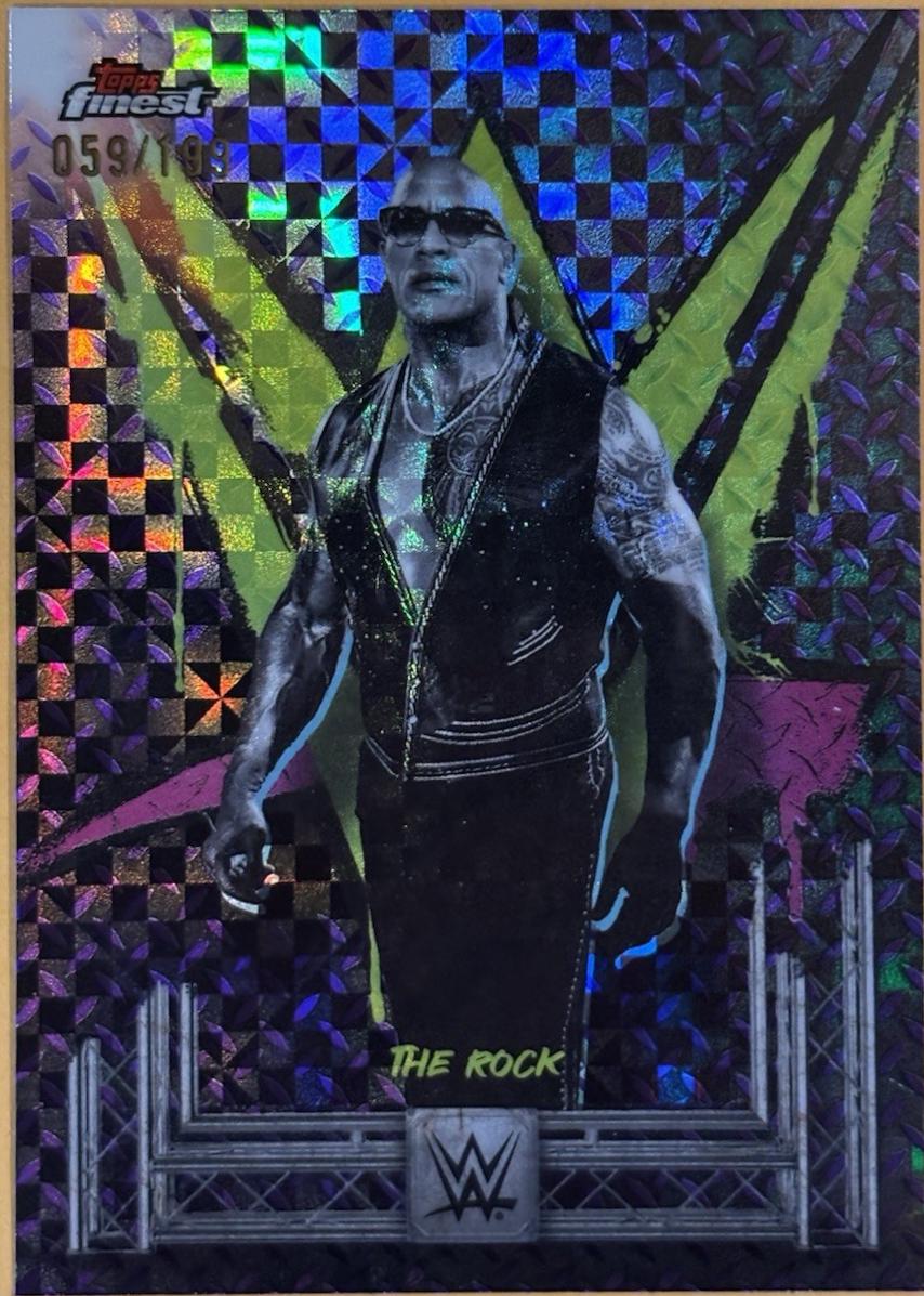The Rock [Purple Checkerboard Refractor] #100