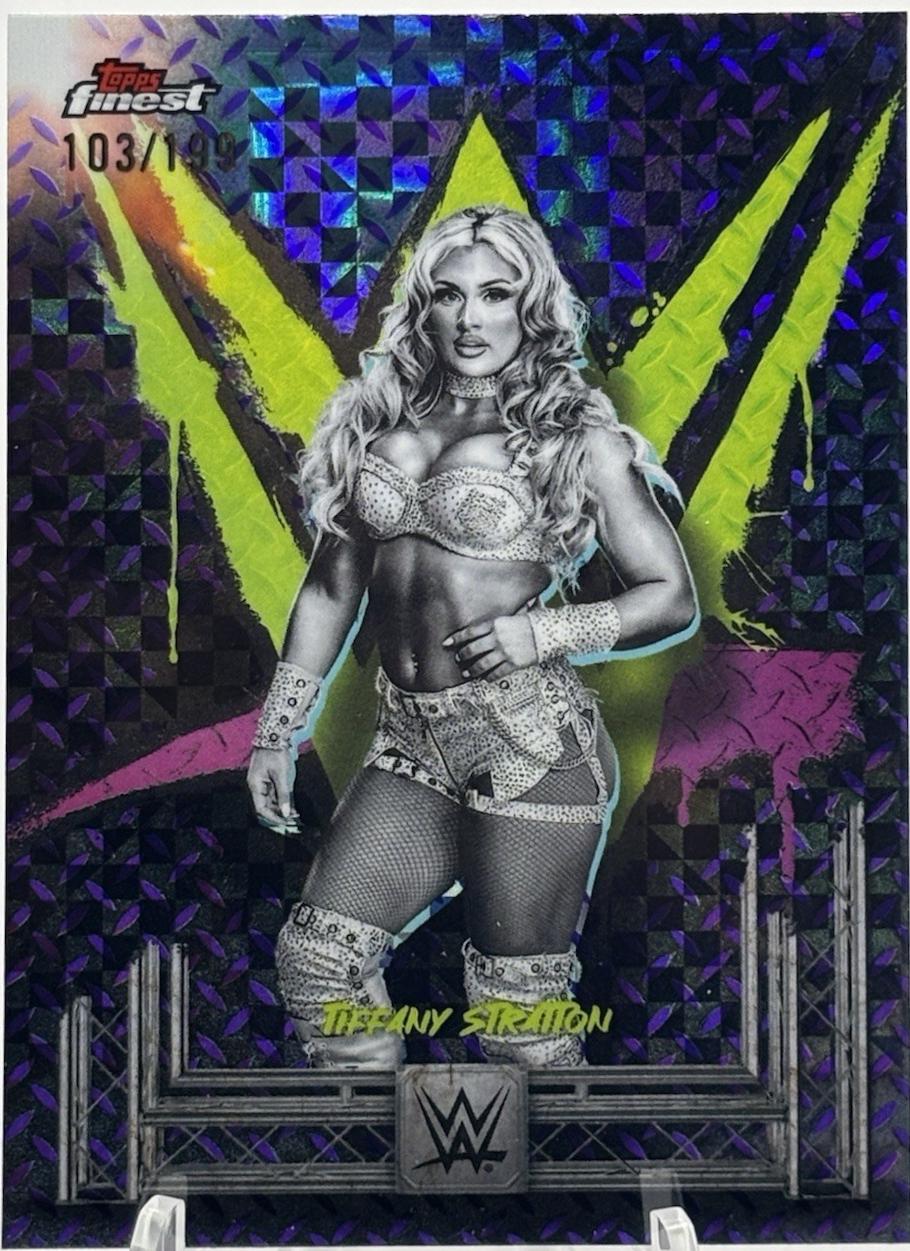Tiffany Stratton [Purple Checkerboard Refractor] #93
