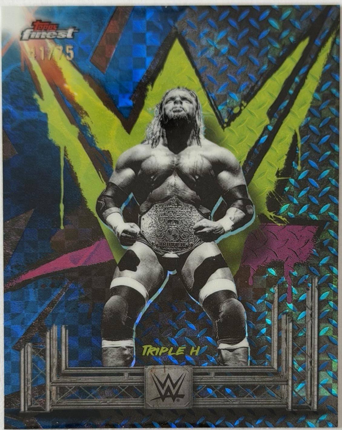 Triple H [Blue Checkerboard Refractor] #121
