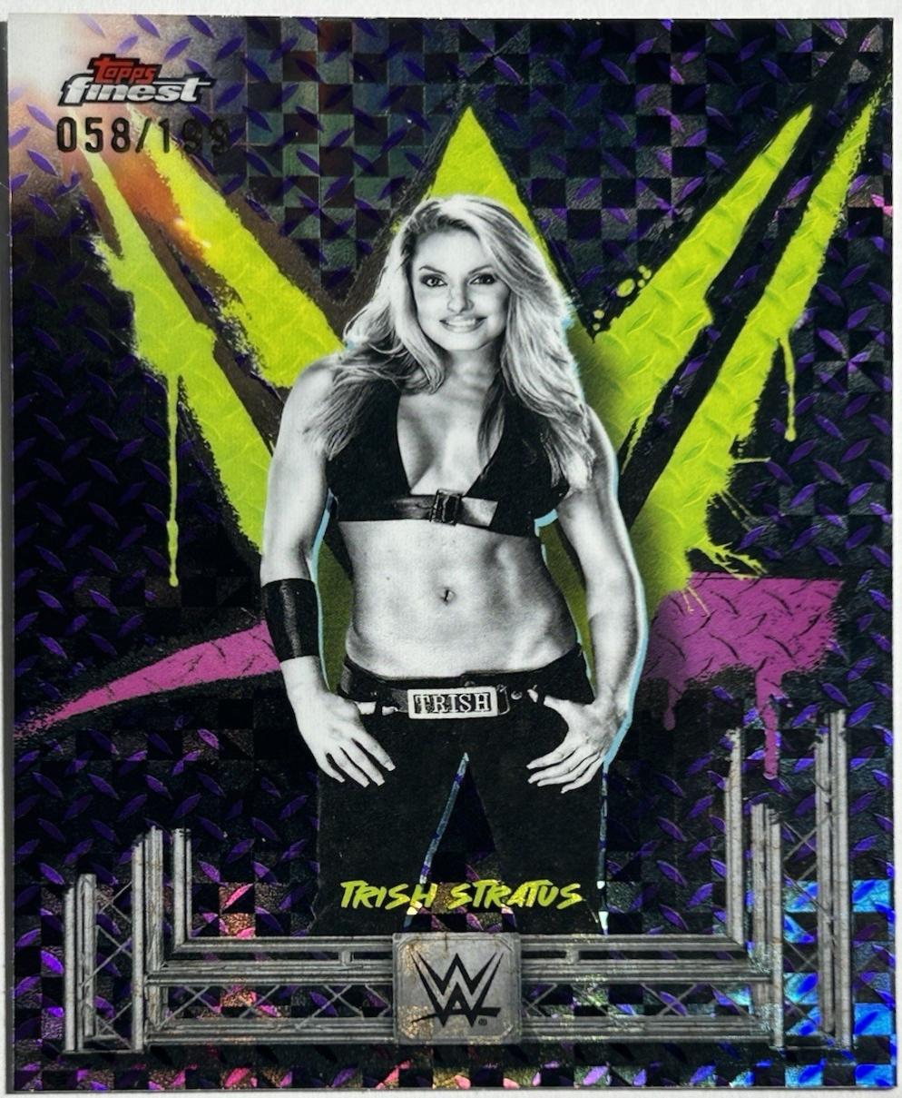 Trish Stratus [Purple Checkerboard Refractor] #14