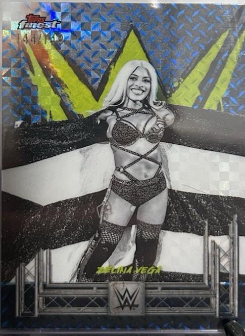 Zelina Vega [Blue Checkerboard Refractor] #74