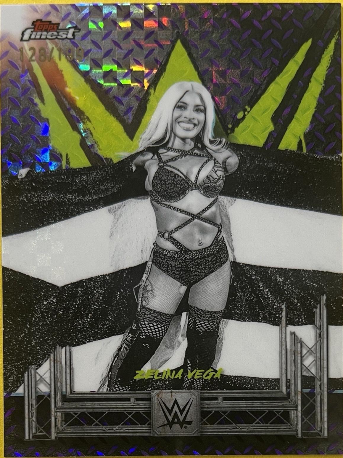 Zelina Vega [Purple Checkerboard Refractor] #74