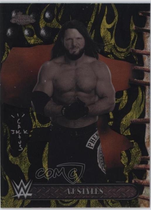 AJ Styles [Black Yellow Refractor] #20