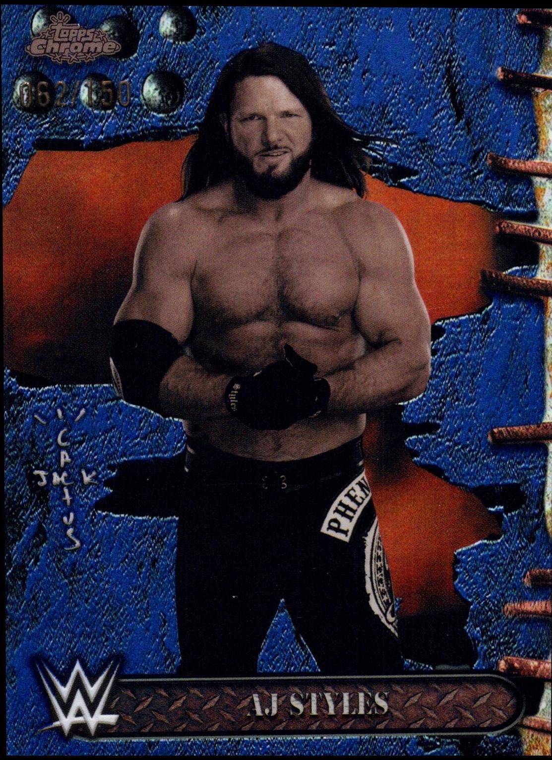 AJ Styles [Blue Refractor] #20