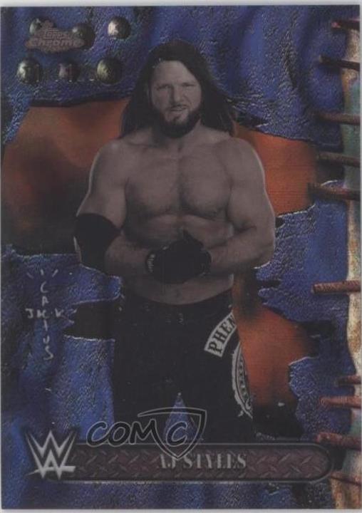 AJ Styles [Blue Sonar Refractor] #20