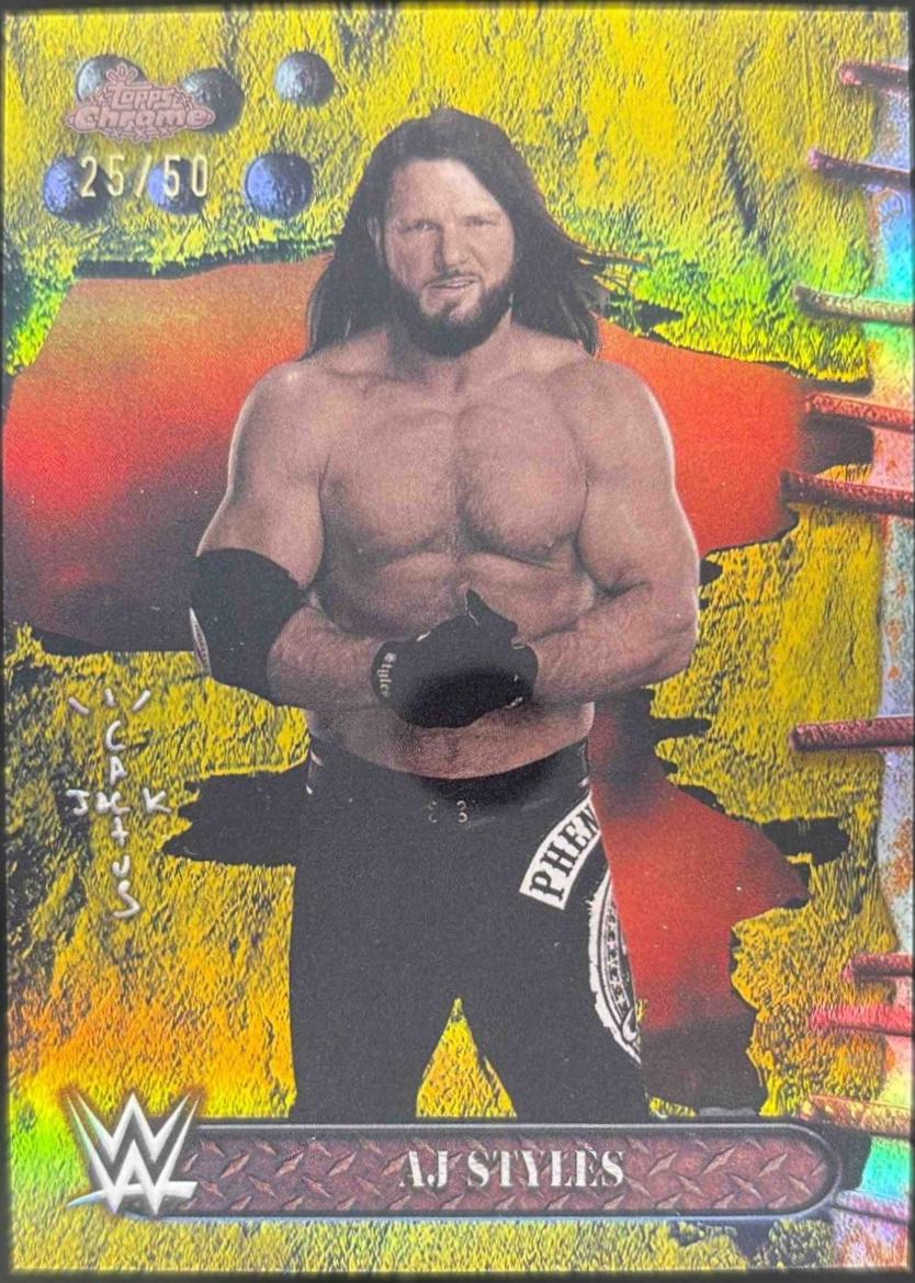 AJ Styles [Gold Refractor] #20