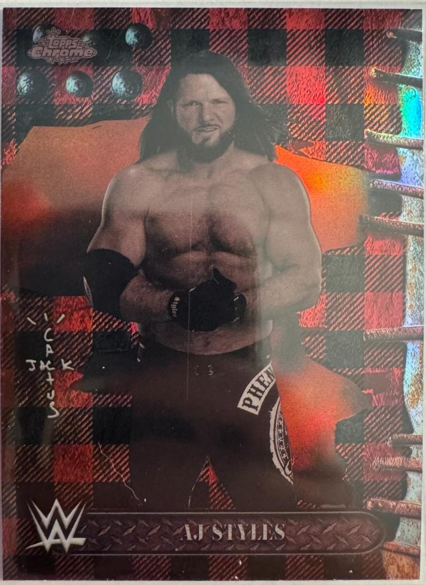 AJ Styles [Red Black Refractor] #20