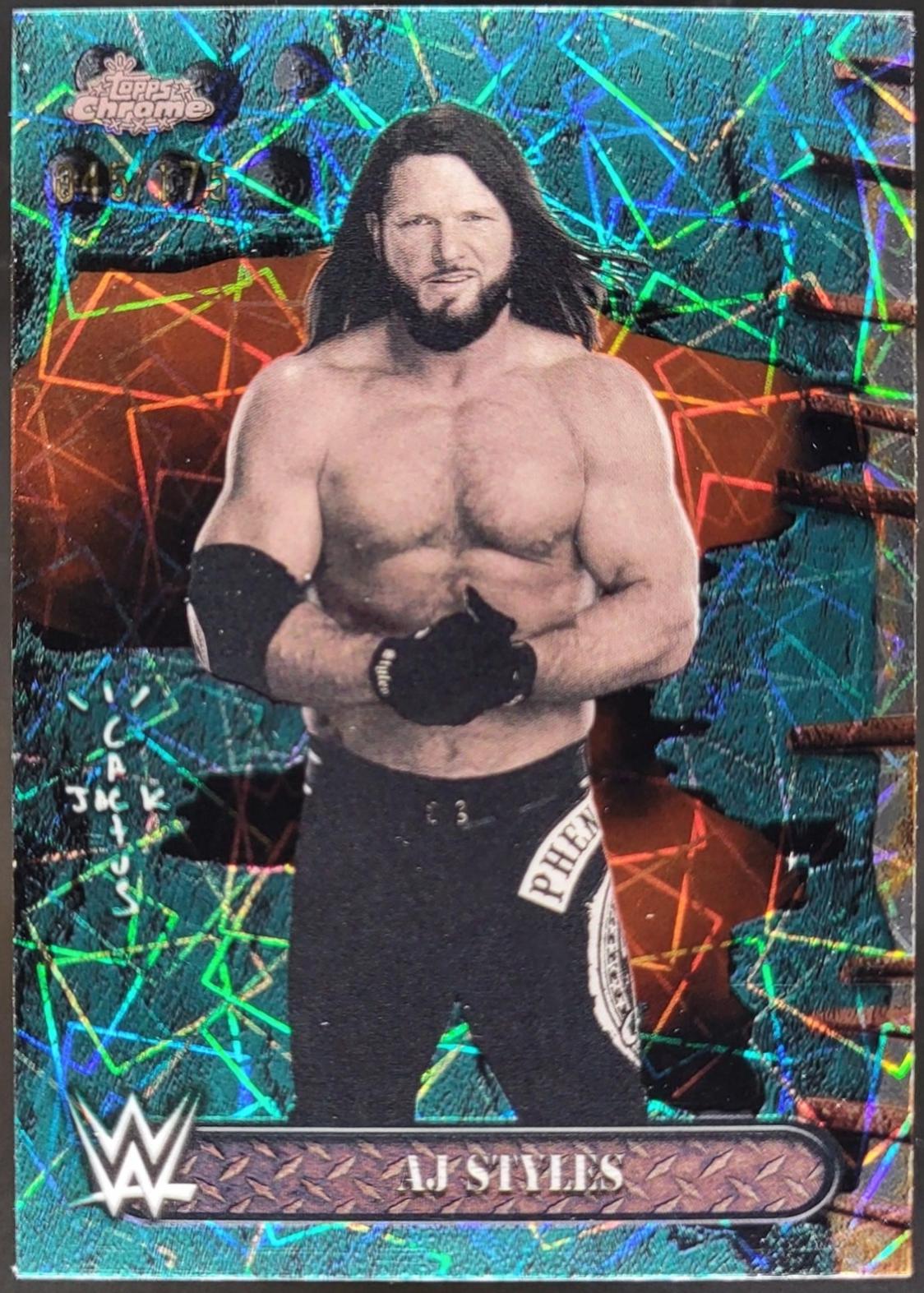 AJ Styles [Teal Lasers Refractor] #20