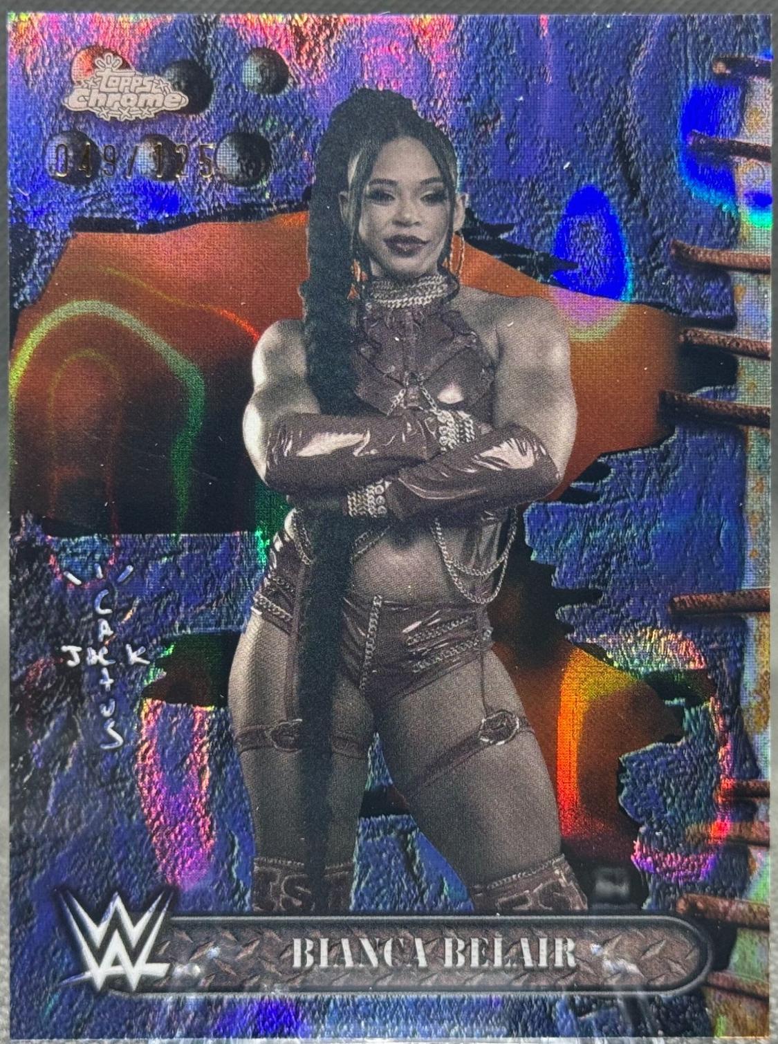 Bianca Belair [Blue Sonar Refractor] #11