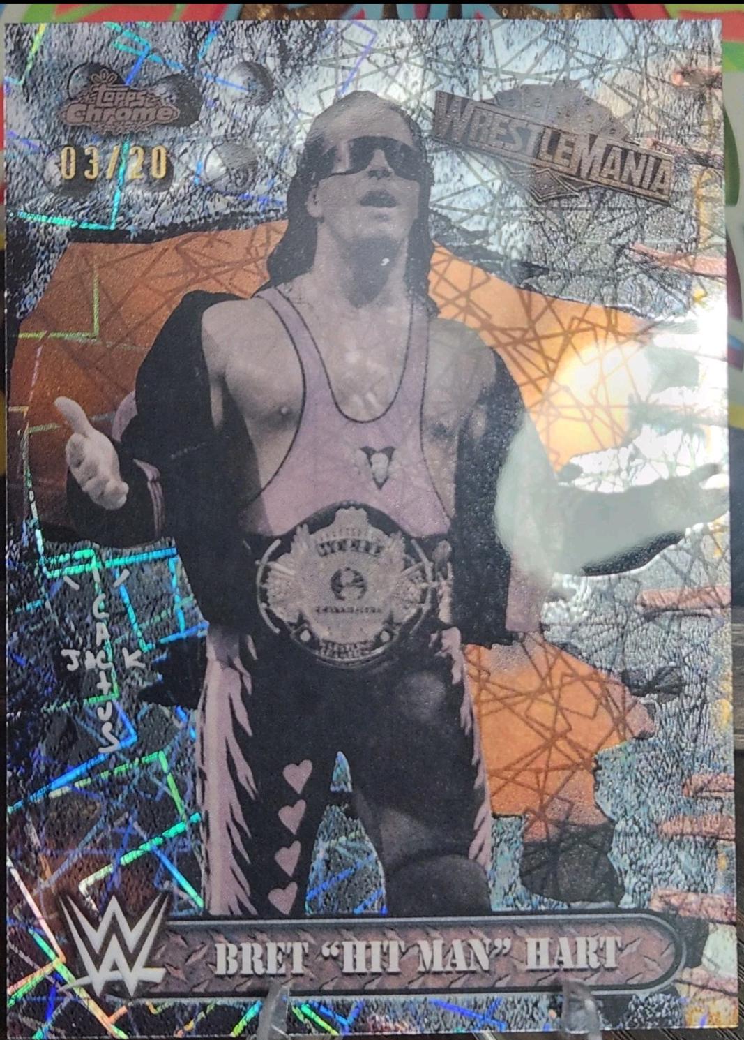 Bret Hit Man Hart [Laser Ray Wave Refractor] #62