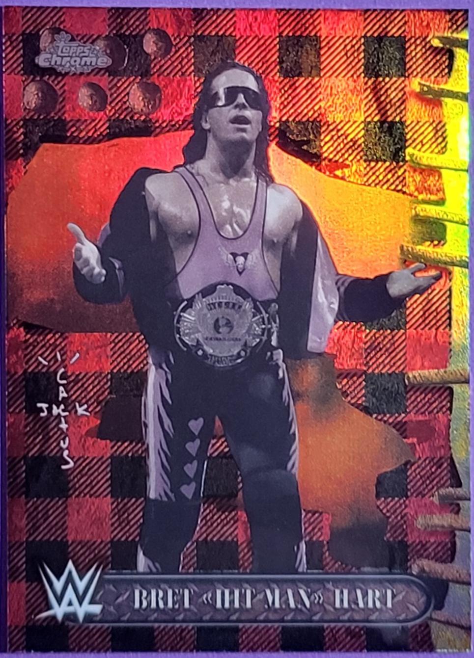 Bret Hit Man Hart [Red Black Refractor] #62