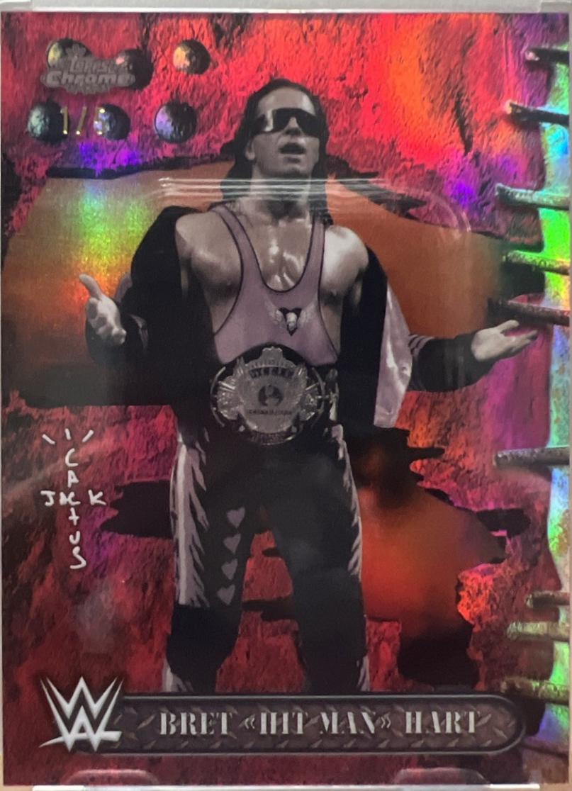 Bret Hit Man Hart [Red Refractor] #62