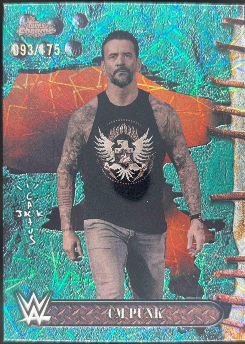 CM Punk [Teal Lasers Refractor] #8
