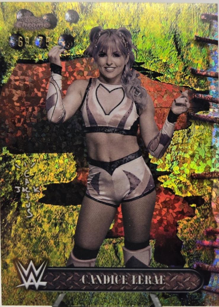 Candice LeRae [Yellow Mini Diamonds Refractor] #34