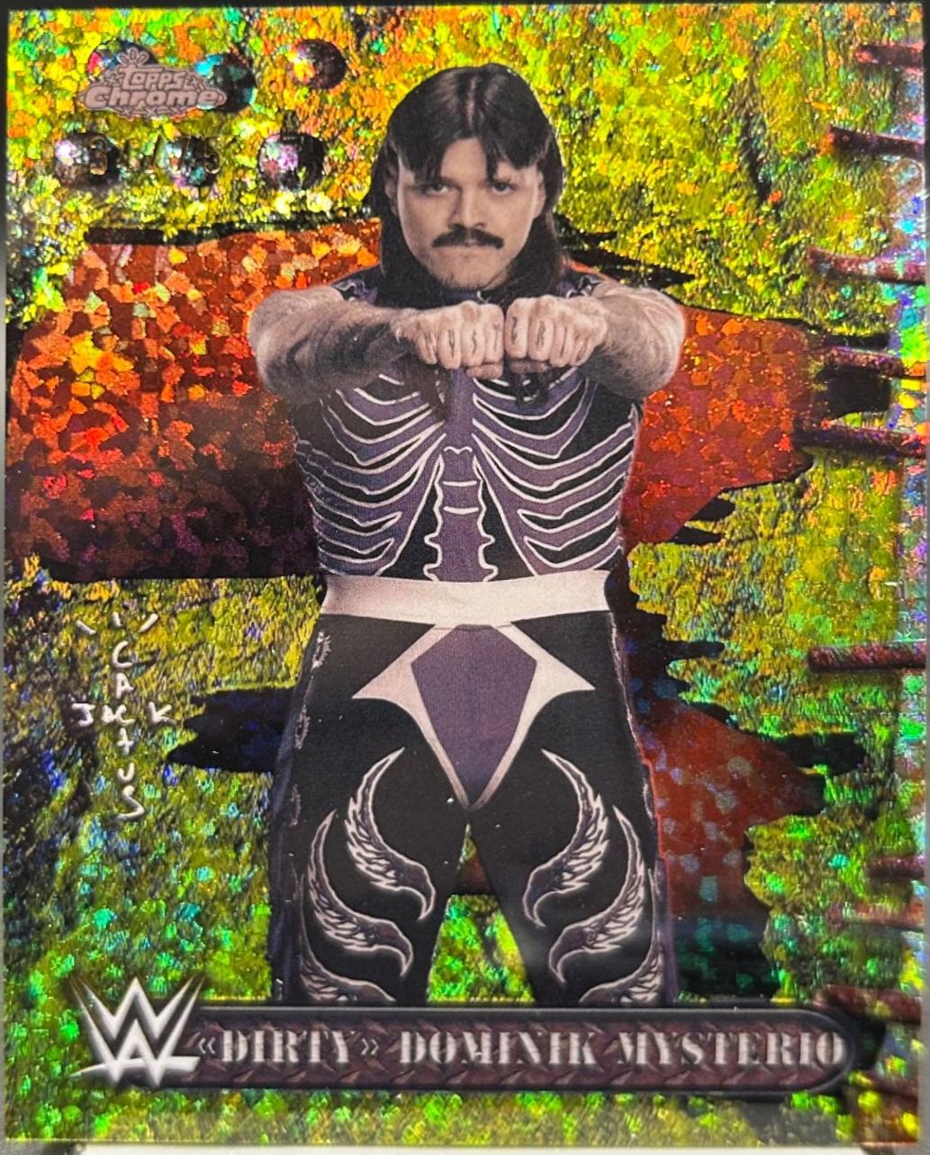 Dirty Dominik Mysterio [Yellow Mini Diamonds Refractor] #56