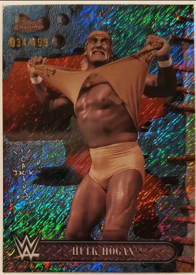 Hulk Hogan™ [Aqua Shimmer Refractor] #60