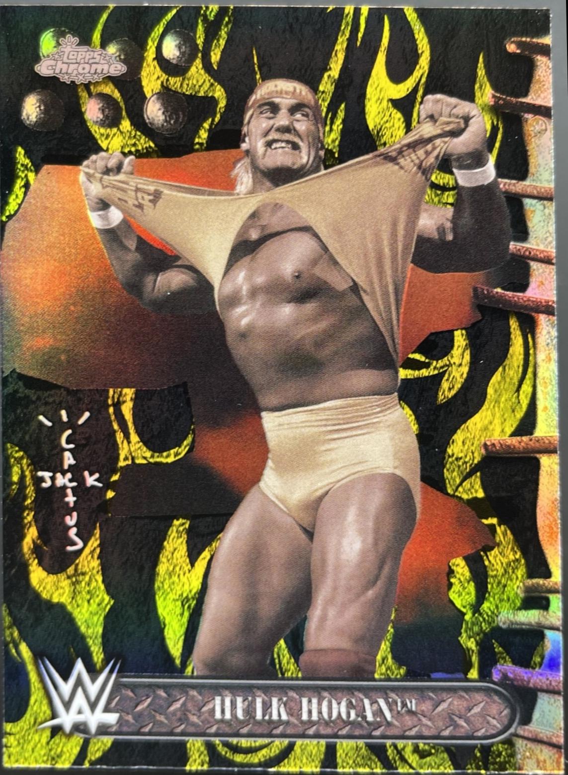 Hulk Hogan™ [Black Yellow Refractor] #60