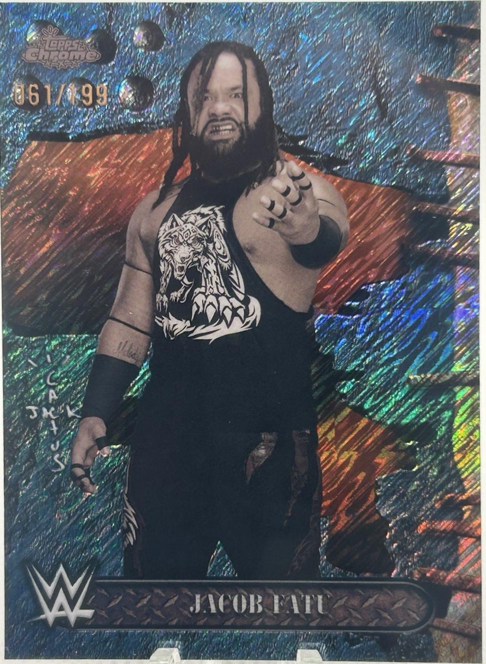 Jacob Fatu [Aqua Shimmer Refractor] #48
