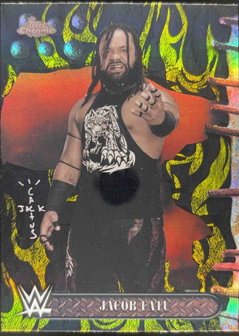 Jacob Fatu [Black Yellow Refractor] #48