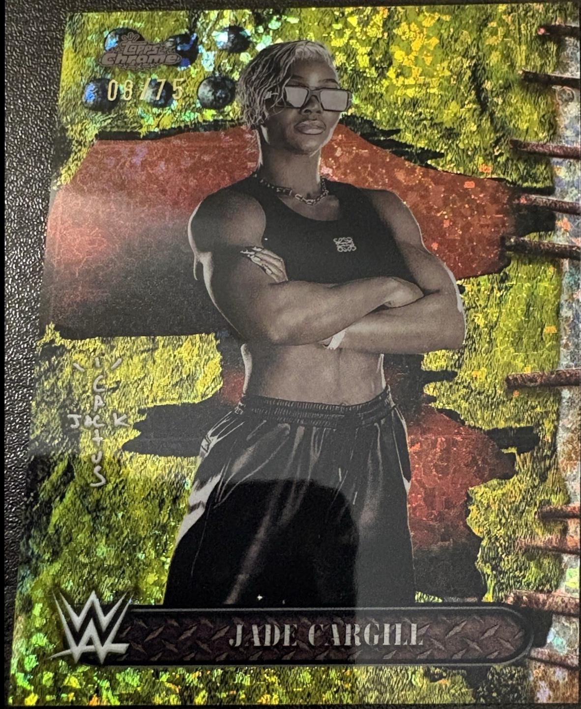 Jade Cargill [Yellow Mini Diamonds Refractor] #52