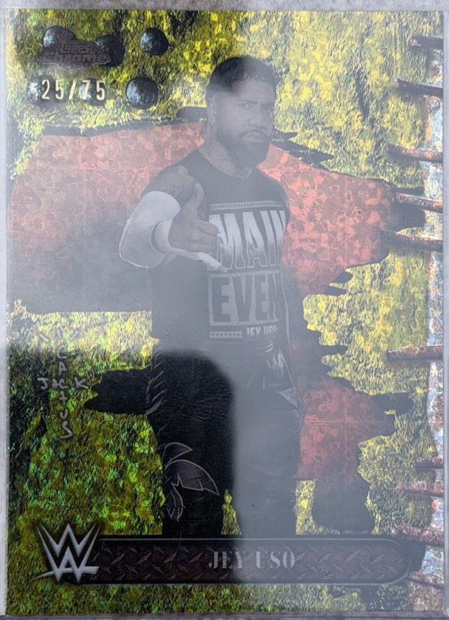 Jey Uso [Yellow Mini Diamonds Refractor] #3