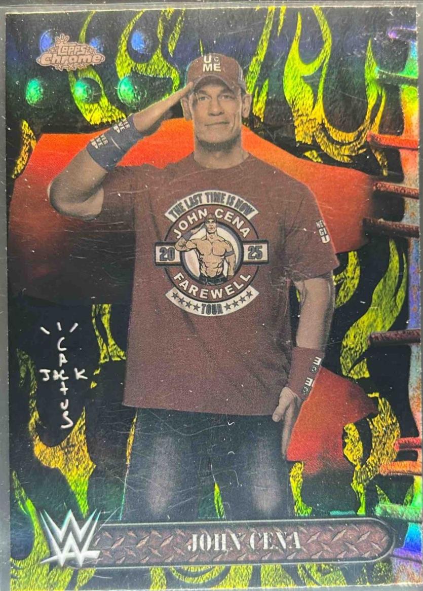 John Cena [Black Yellow Refractor] #1