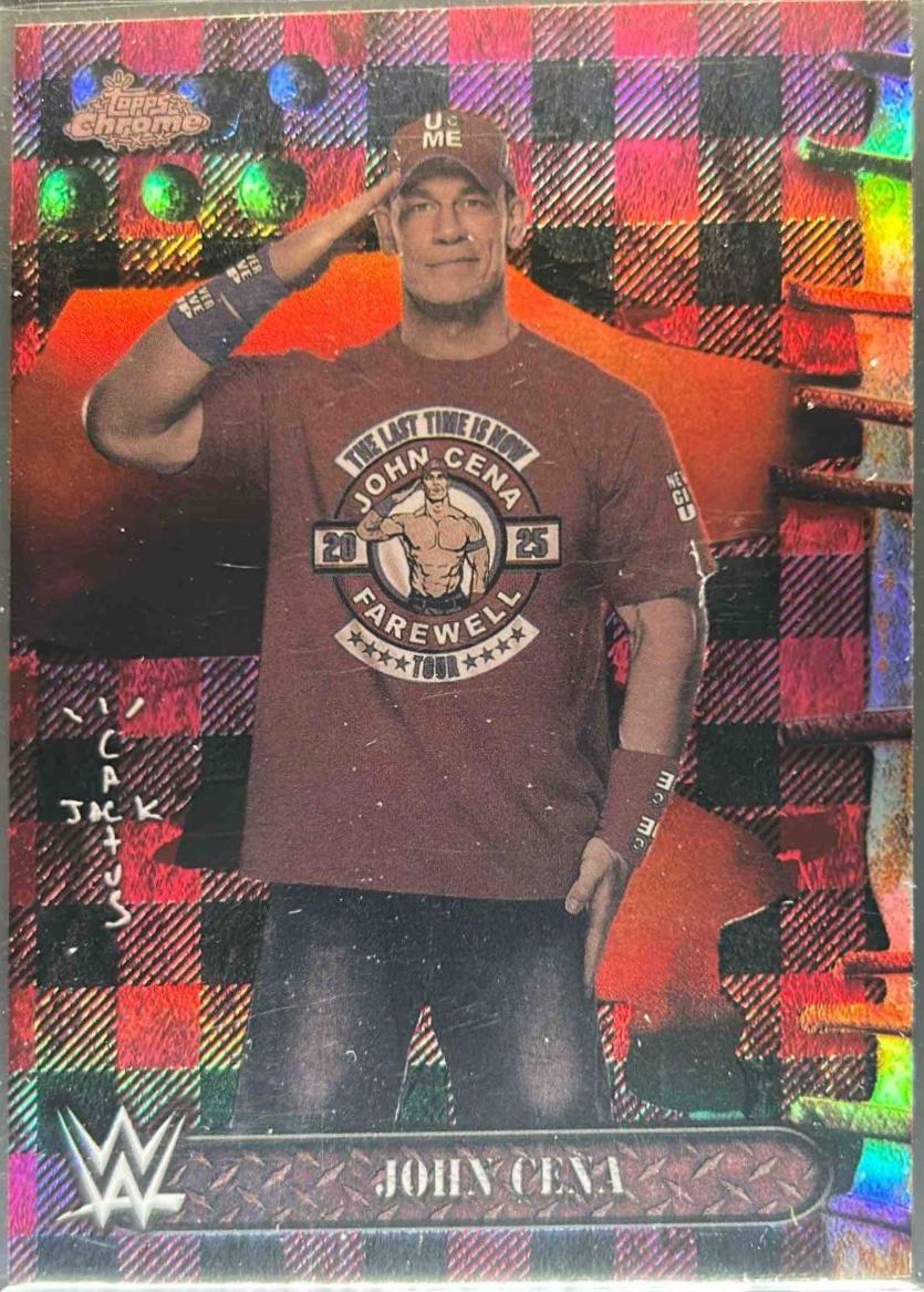 John Cena [Red Black Refractor] #1
