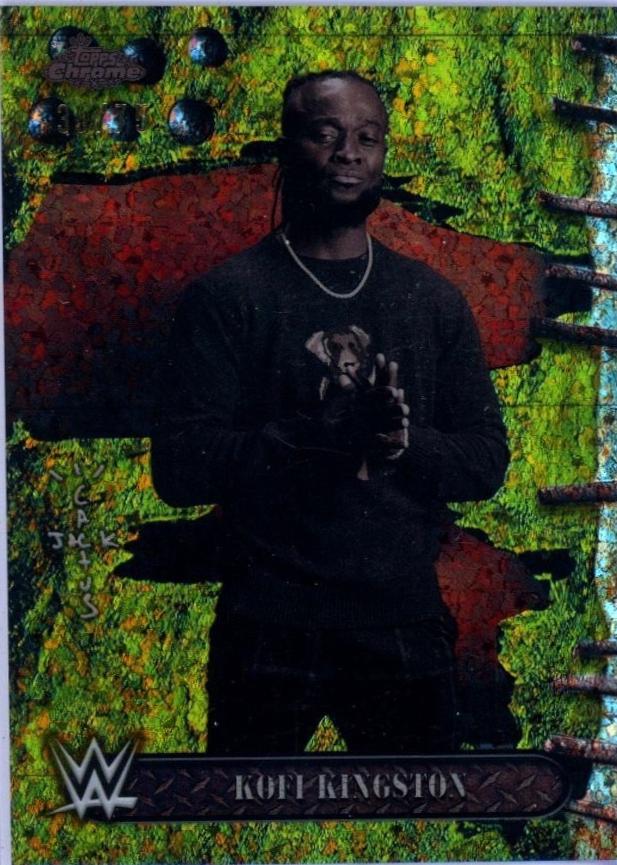 Kofi Kingston [Yellow Mini Diamonds Refractor] #22
