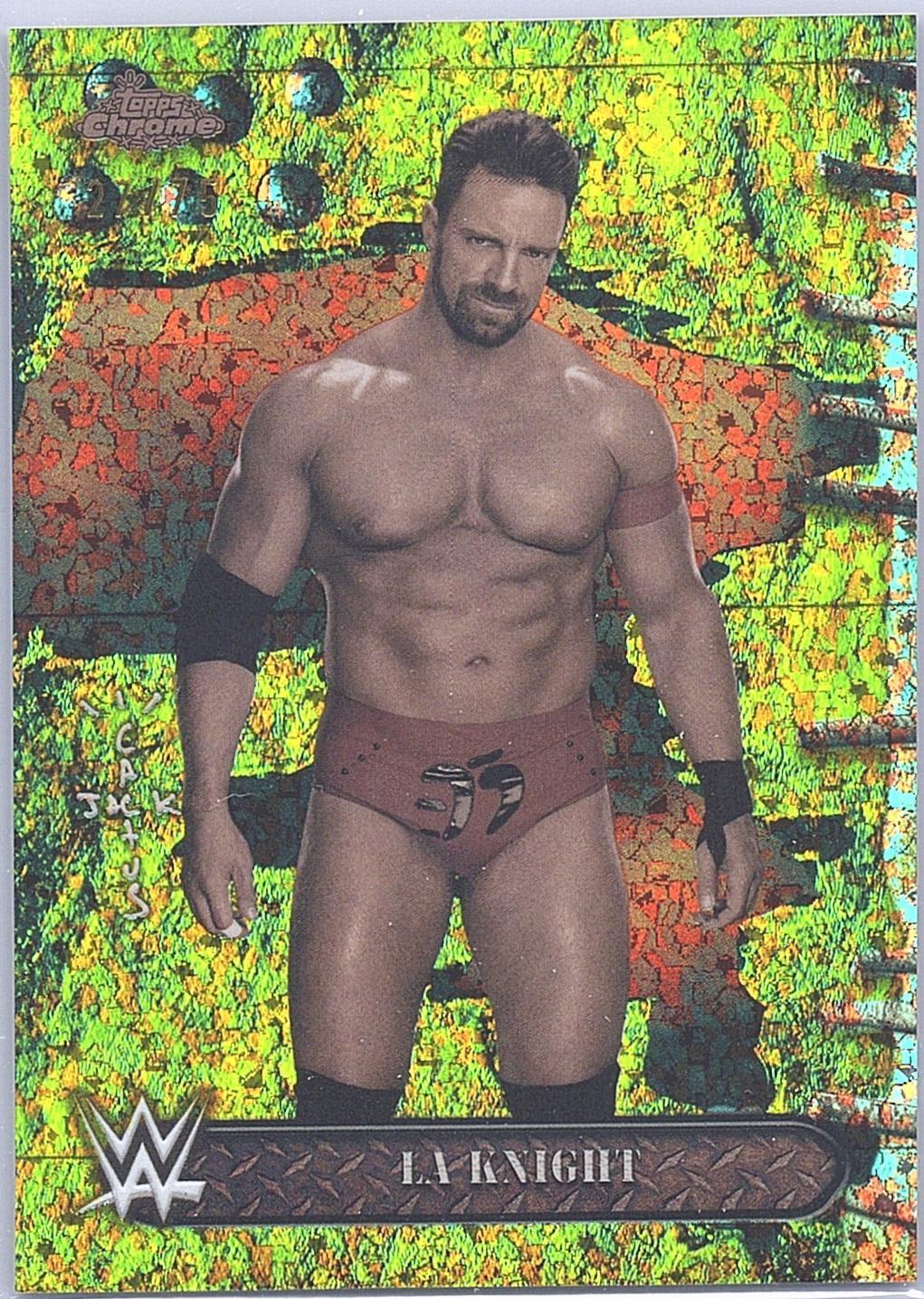 LA Knight [Yellow Mini Diamonds Refractor] #12