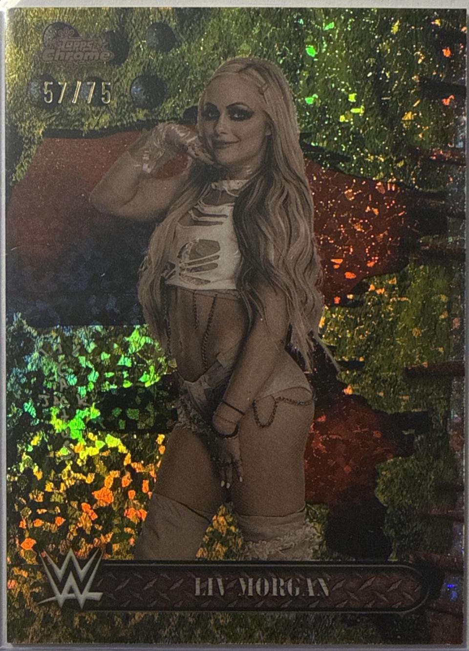 Liv Morgan [Yellow Mini Diamonds Refractor] #5